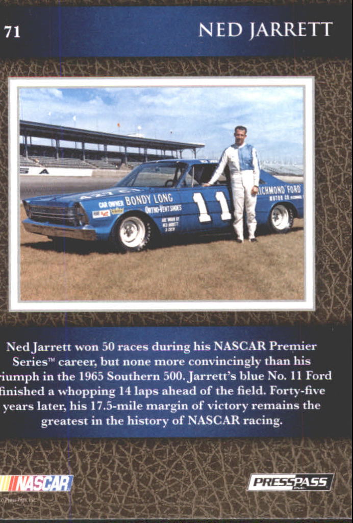 B6803- 2010 Press Pass Legends Racing Card #s 1-80-You Pick- 15+ FREE US SHIP - Picture 109 of 127