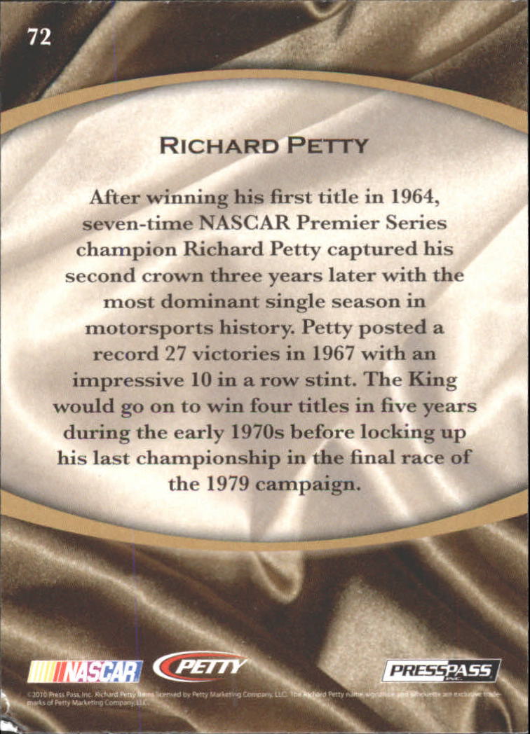 B6803- 2010 Press Pass Legends Racing Card #s 1-80-You Pick- 15+ FREE US SHIP - Picture 111 of 127