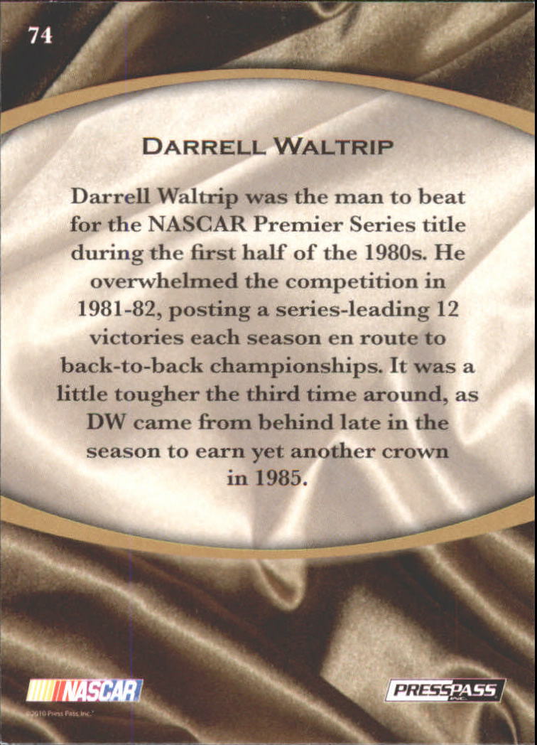 B6803- 2010 Press Pass Legends Racing Card #s 1-80-You Pick- 15+ FREE US SHIP - Picture 115 of 127