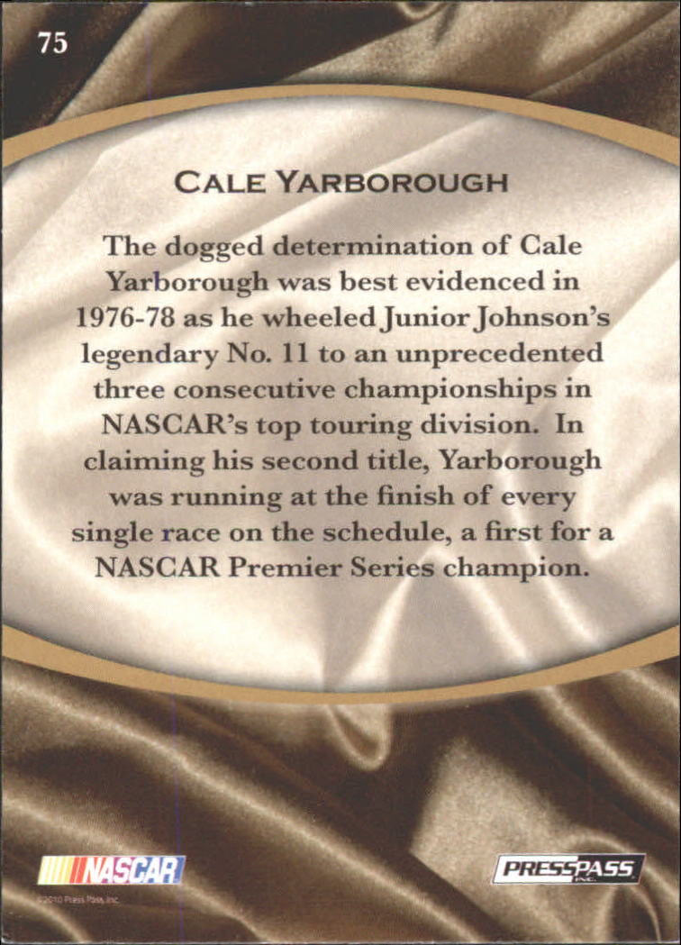 B6803- 2010 Press Pass Legends Racing Card #s 1-80-You Pick- 15+ FREE US SHIP - Picture 117 of 127