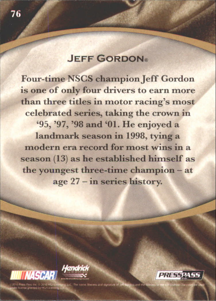 B6803- 2010 Press Pass Legends Racing Card #s 1-80-You Pick- 15+ FREE US SHIP - Picture 119 of 127