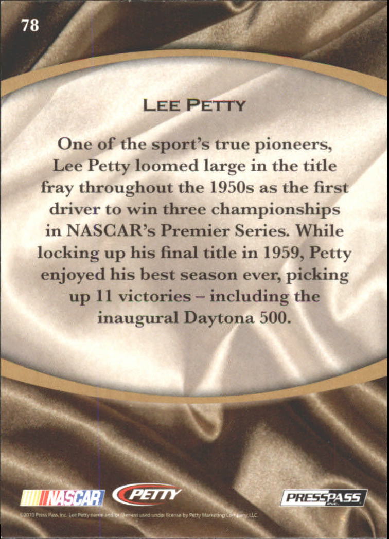 B6803- 2010 Press Pass Legends Racing Card #s 1-80-You Pick- 15+ FREE US SHIP - Picture 123 of 127