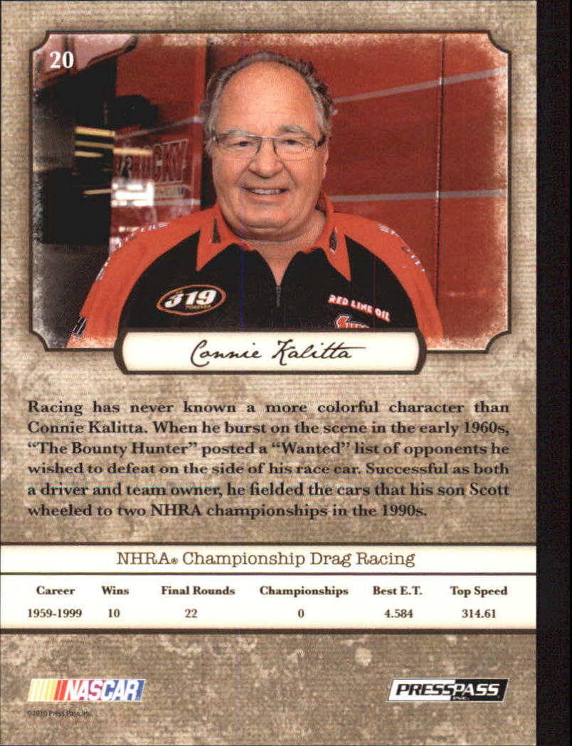 2010 Press Pass Legends Red #20 Connie Kalitta back image