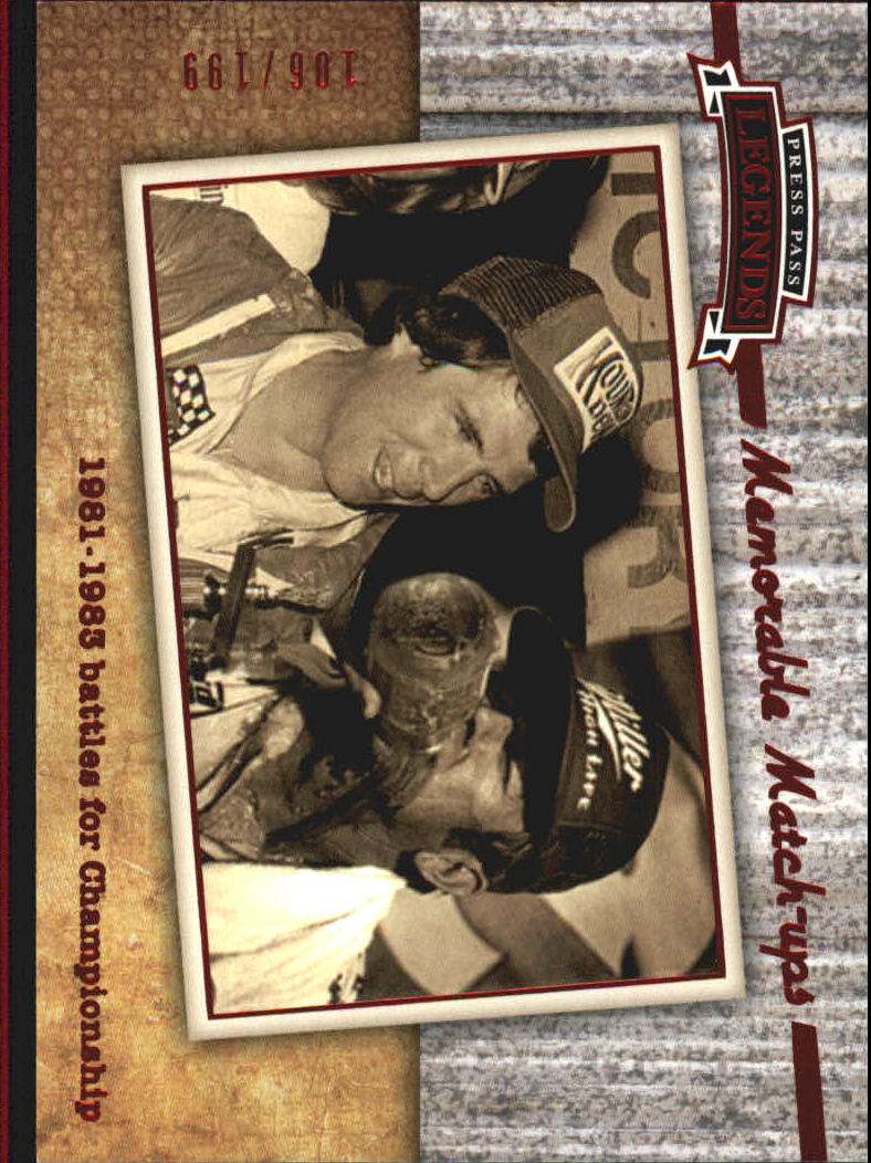 2010 Press Pass Legends Red #60 Darrell Waltrip/Bobby Allison MM