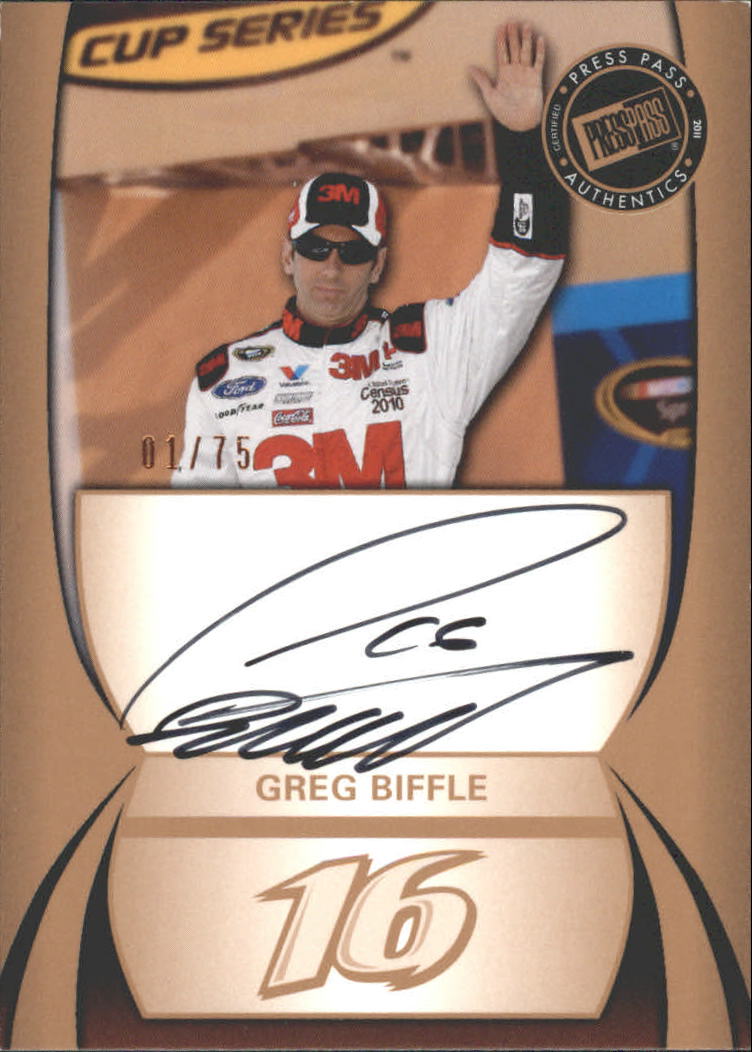 2011 Press Pass Autographs Bronze #5 Greg Biffle/75