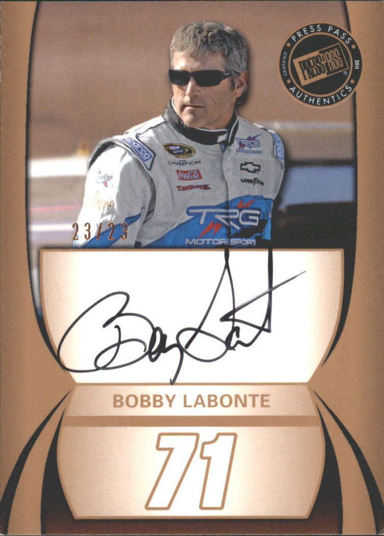 2011 Press Pass Autographs Bronze #30 Bobby Labonte/23