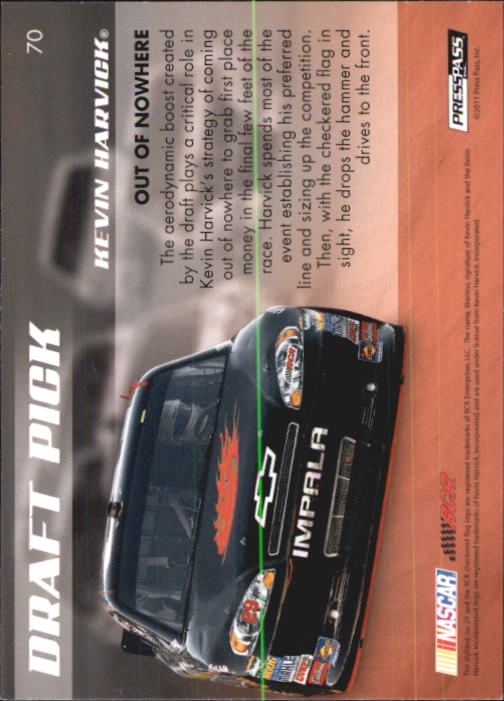 2011 Press Pass Premium #70 Kevin Harvick's Car DP back image