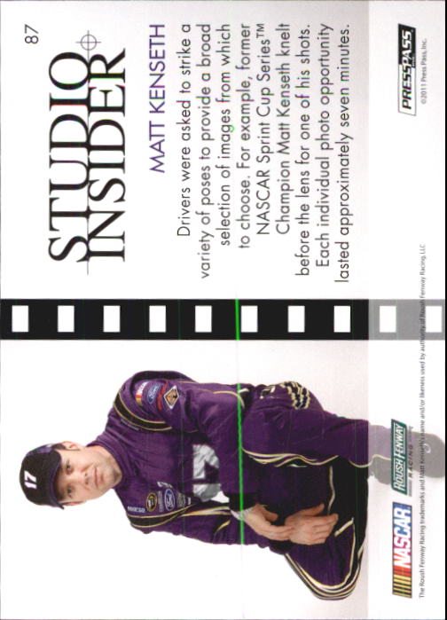 2011 Press Pass Premium #87 Matt Kenseth SI back image
