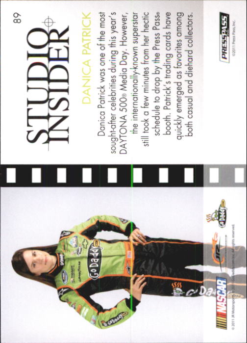 2011 Press Pass Premium #89 Danica Patrick SI back image