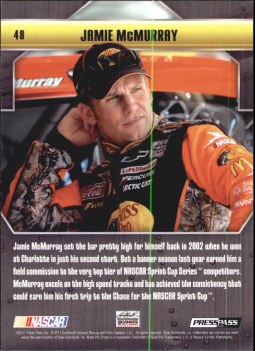 2011 Press Pass Stealth #48 Jamie McMurray back image
