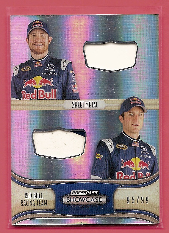 2011 Press Pass Showcase Classic Collections Sheet Metal #CCMRBR Brian Vickers/Kasey Kahne/Red Bull Racing Team