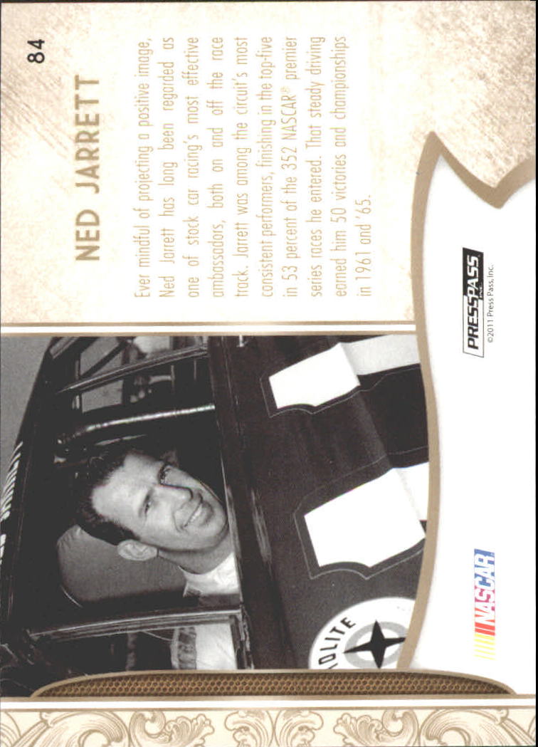 2011 Press Pass FanFare #84 Ned Jarrett back image