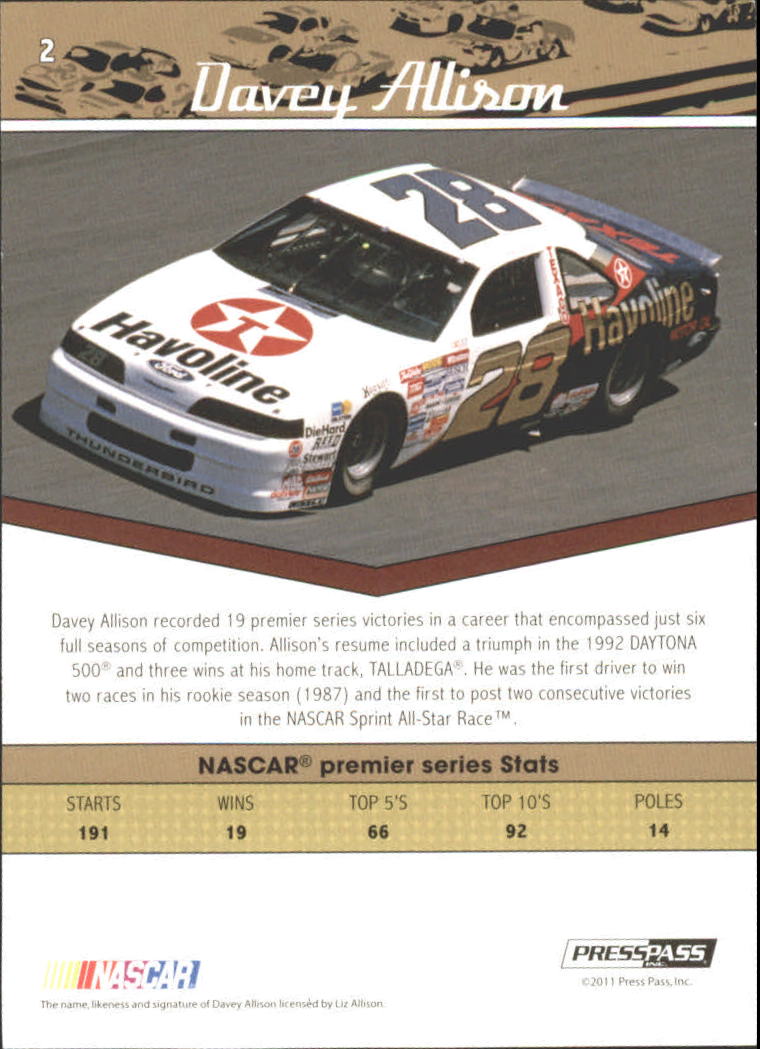 B2241- 2011 Press Pass Legends Red Racing #s 1-80 -You Pick- 15+ FREE US SHIP - Picture 3 of 56