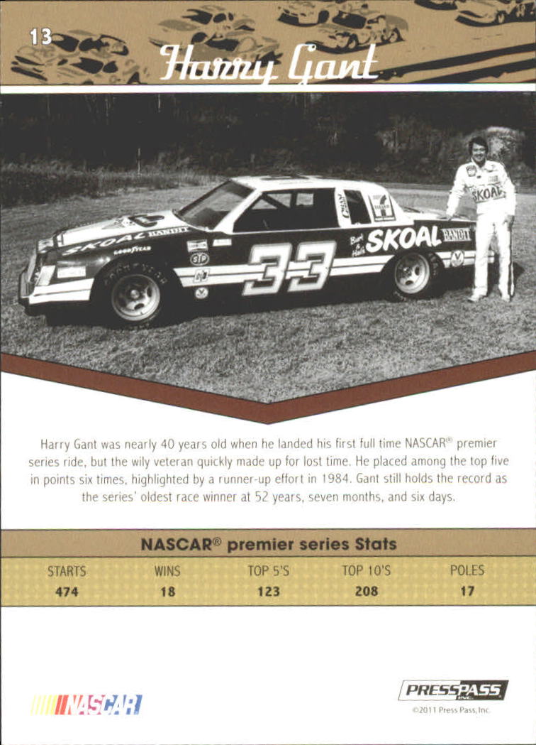 B2241- 2011 Press Pass Legends Red Racing #s 1-80 -You Pick- 15+ FREE US SHIP - Picture 11 of 56