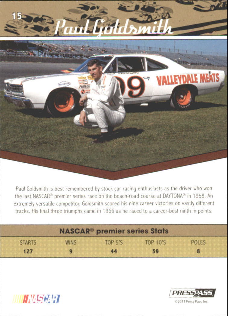 B2241- 2011 Press Pass Legends Red Racing #s 1-80 -You Pick- 15+ FREE US SHIP - Picture 13 of 56
