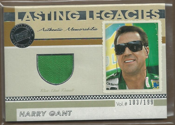 2011 Press Pass Legends Lasting Legacies Memorabilia Silver #LLHG Harry Gant/199