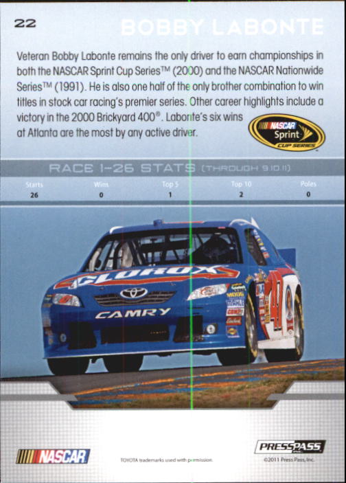 B6646- 2012 Presse Pass Rennen Karten 1-100 + Einsätze -du Pick- 15 + Kostenlose - Bild 38 von 394