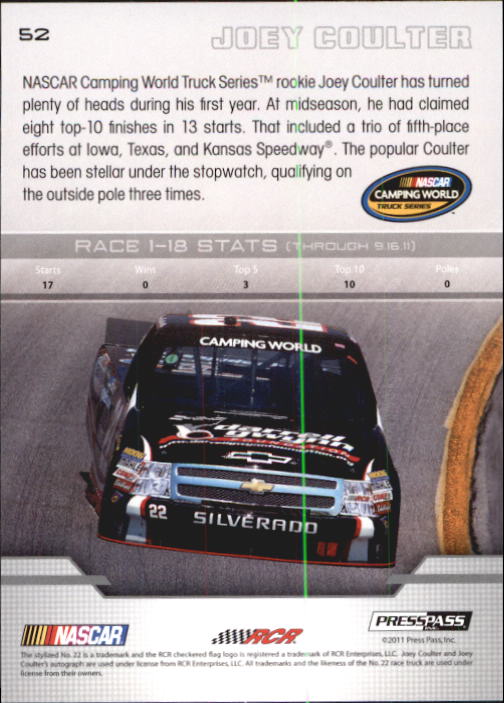 B6646- 2012 Presse Pass Rennen Karten 1-100 + Einsätze -du Pick- 15 + Kostenlose - Bild 98 von 394