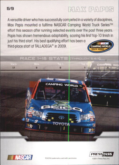 B6646- 2012 Presse Pass Rennen Karten 1-100 + Einsätze -du Pick- 15 + Kostenlose - Bild 112 von 394