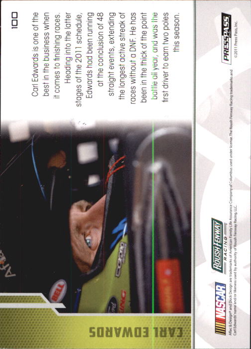 B6646- 2012 Presse Pass Rennen Karten 1-100 + Einsätze -du Pick- 15 + Kostenlose - Bild 194 von 394