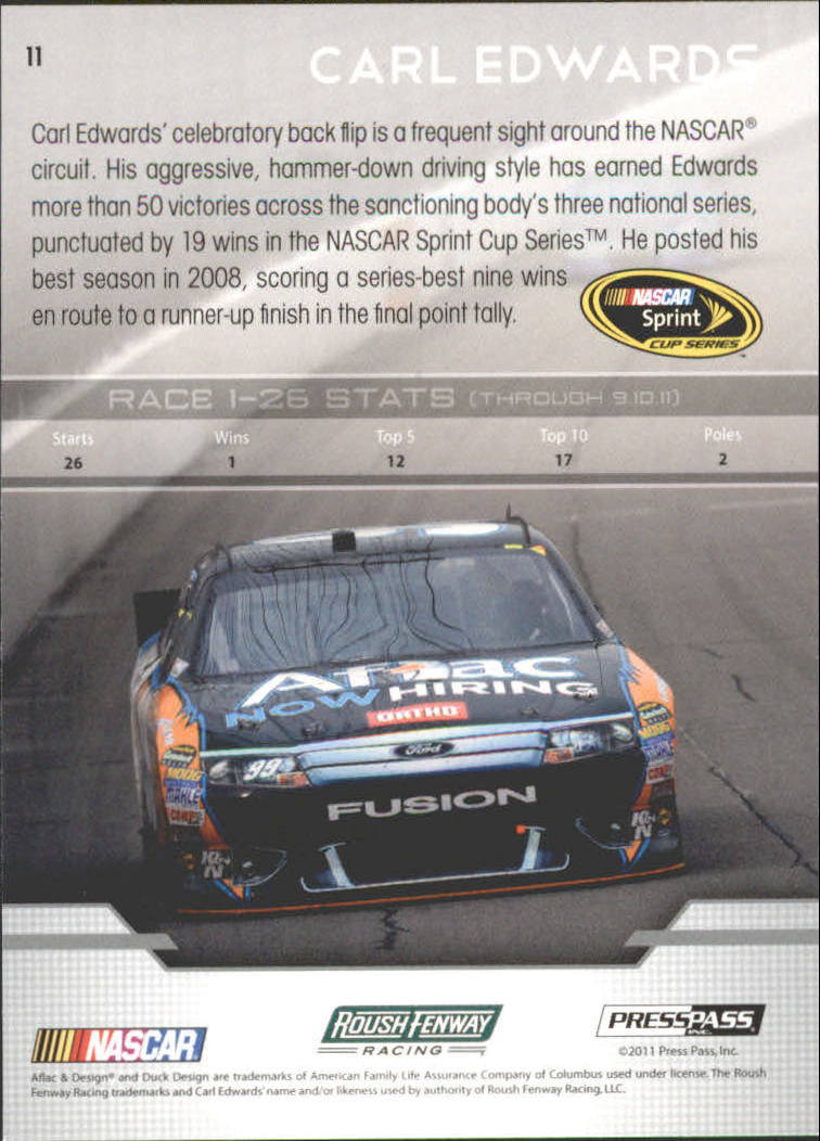 B6646- 2012 Presse Pass Rennen Karten 1-100 + Einsätze -du Pick- 15 + Kostenlose - Bild 209 von 394