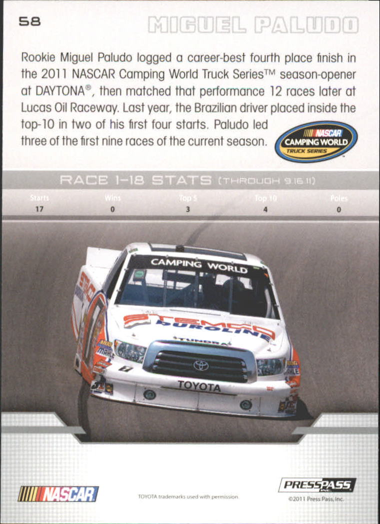 B6646- 2012 Presse Pass Rennen Karten 1-100 + Einsätze -du Pick- 15 + Kostenlose - Bild 266 von 394