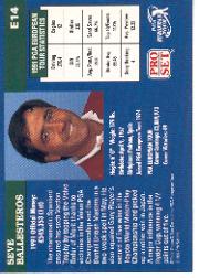 1992 Pro Set #E14 Seve Ballesteros RC back image