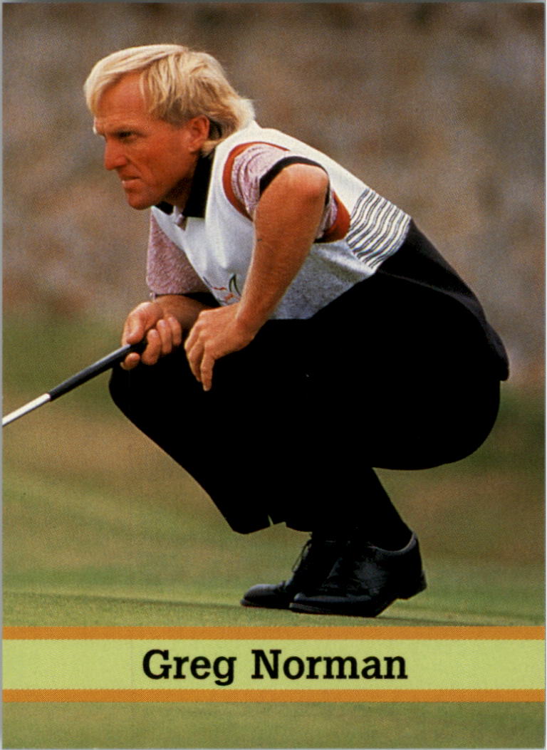 1993 Fax Pax Famous Golfers #8 Greg Norman
