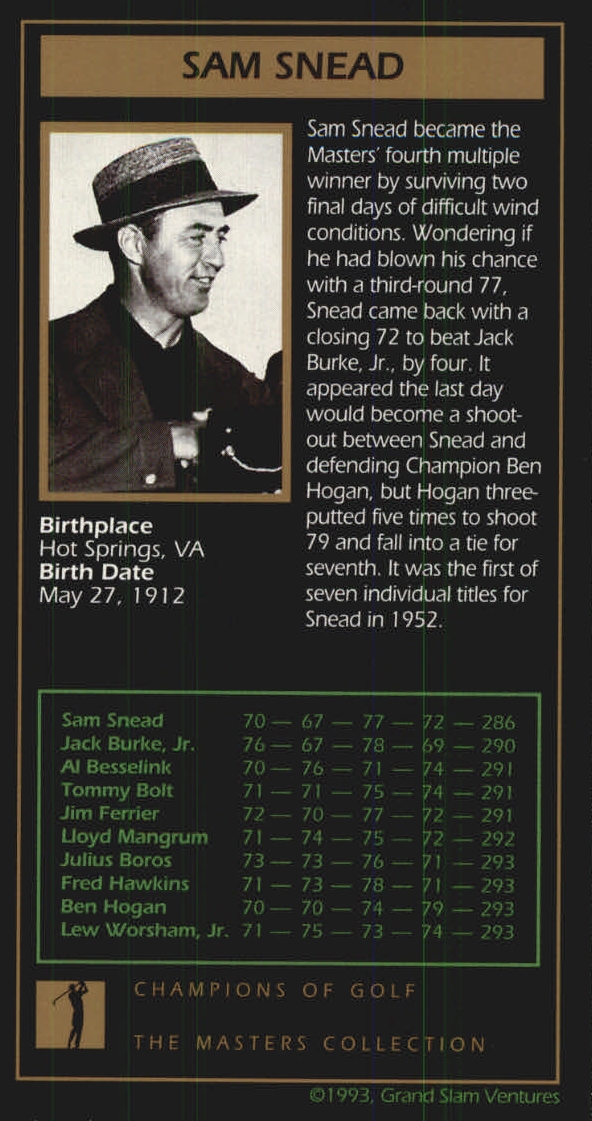 B0254- 1997-98 Grand Slam Ventures Masters Coll -You Pick- 15+ FREE US SHIP - Picture 33 of 125