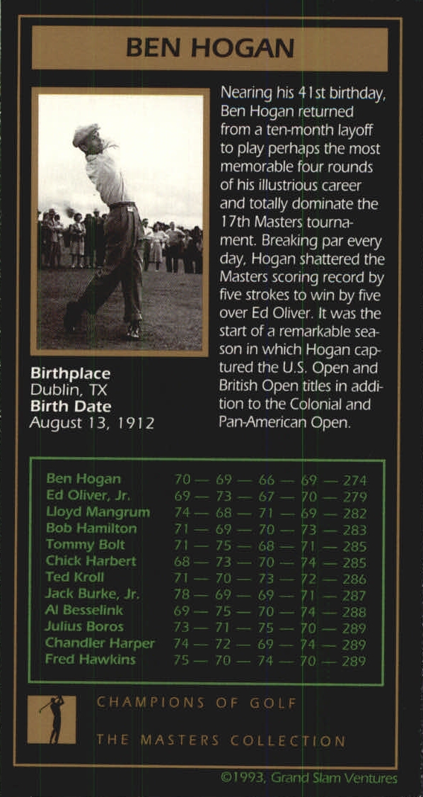 B0254- 1997-98 Grand Slam Ventures Masters Coll -You Pick- 15+ FREE US SHIP - Picture 35 of 125