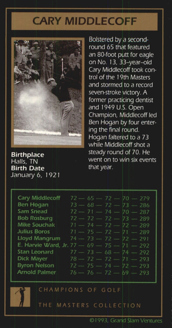B0254- 1997-98 Grand Slam Ventures Masters Coll -You Pick- 15+ FREE US SHIP - Picture 39 of 125