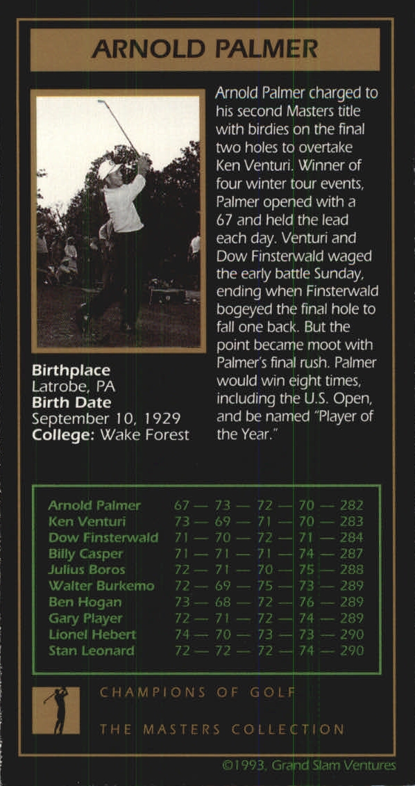 B0254- 1997-98 Grand Slam Ventures Masters Coll -You Pick- 15+ FREE US SHIP - Picture 49 of 125