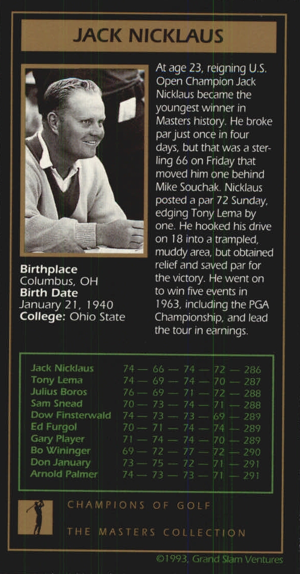B0254- 1997-98 Grand Slam Ventures Masters Coll -You Pick- 15+ FREE US SHIP - Picture 55 of 125