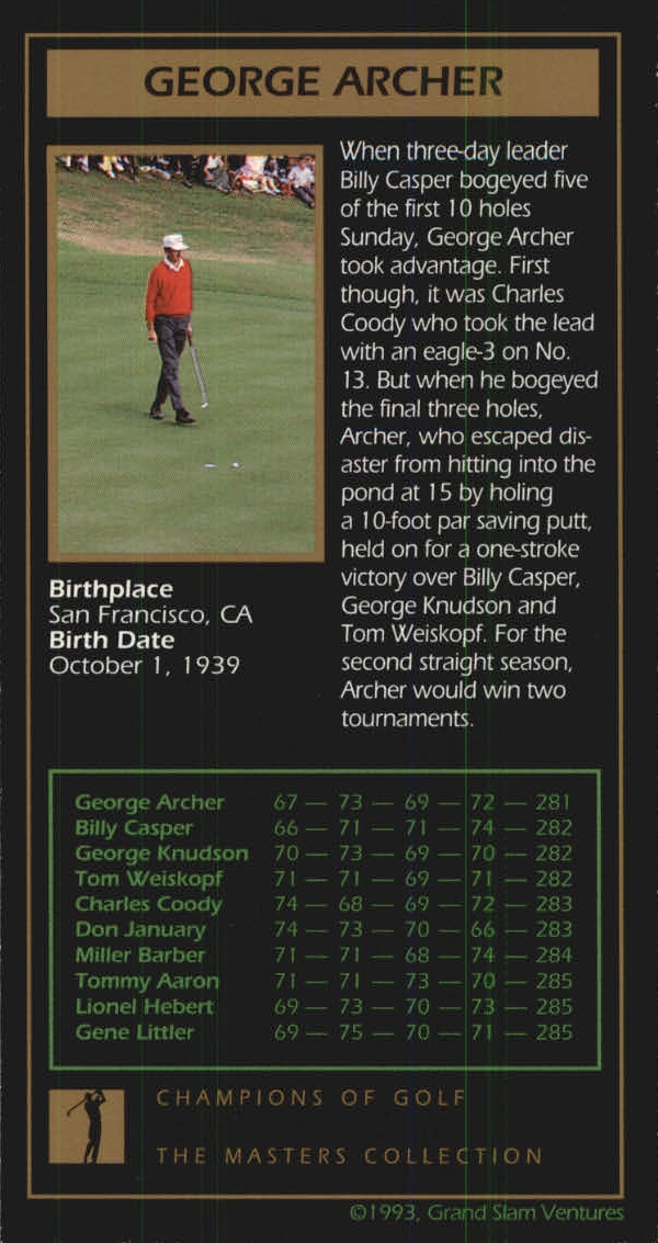 B0254- 1997-98 Grand Slam Ventures Masters Coll -You Pick- 15+ FREE US SHIP - Picture 67 of 125