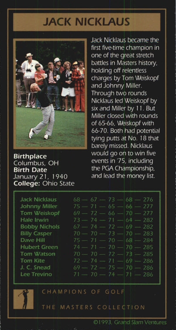 B0254- 1997-98 Grand Slam Ventures Masters Coll -You Pick- 15+ FREE US SHIP - Picture 79 of 125