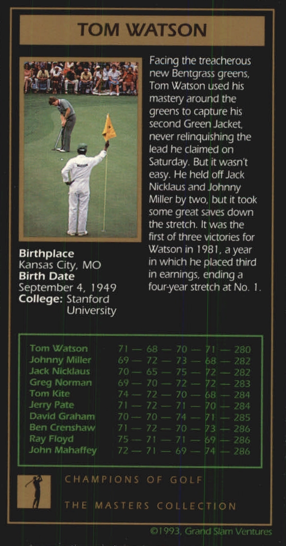 B0254- 1997-98 Grand Slam Ventures Masters Coll -You Pick- 15+ FREE US SHIP - Picture 91 of 125