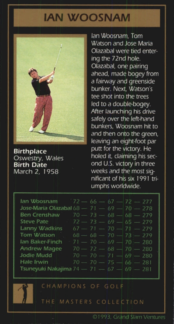 B0254- 1997-98 Grand Slam Ventures Masters Coll -You Pick- 15+ FREE US SHIP - Picture 111 of 125