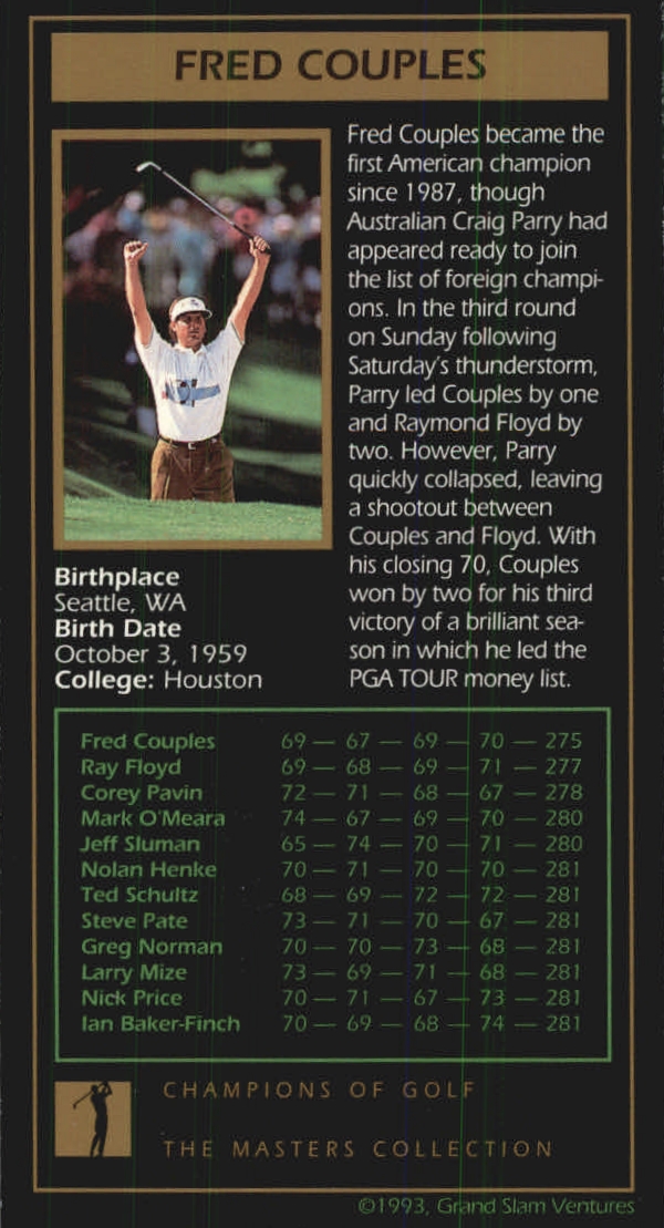 B0254- 1997-98 Grand Slam Ventures Masters Coll -You Pick- 15+ FREE US SHIP - Picture 113 of 125