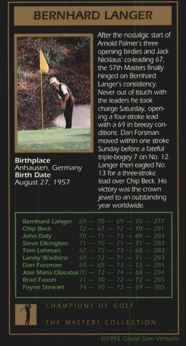 B0254- 1997-98 Grand Slam Ventures Masters Coll -You Pick- 15+ FREE US SHIP - Picture 115 of 125