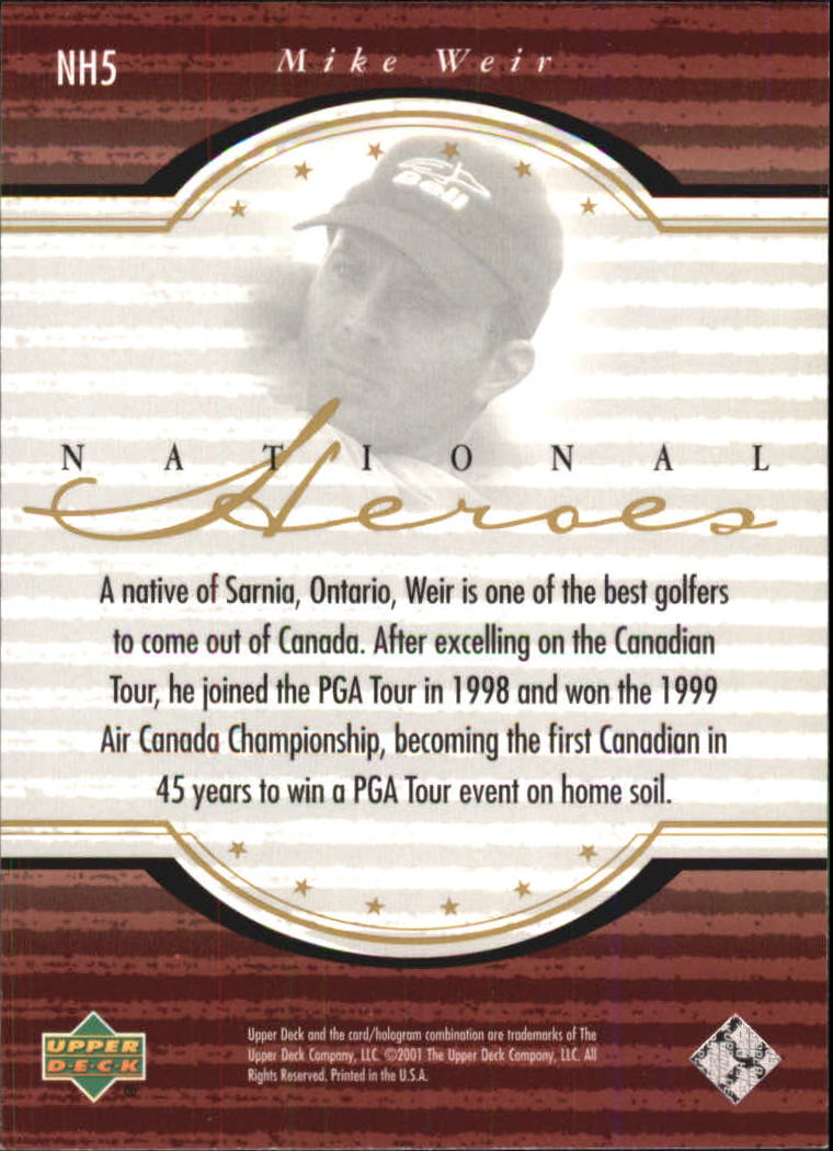 A7486- 2001 Upper Deck Golf Insert +Parallel Cards -You Pick- 15+ FREE US SHIP - Picture 31 of 159