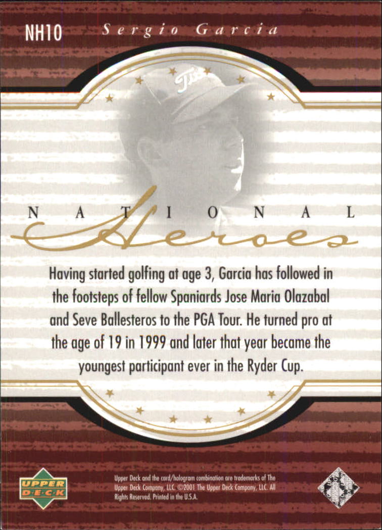 A7486- 2001 Upper Deck Golf Insert +Parallel Cards -You Pick- 15+ FREE US SHIP - Picture 41 of 159