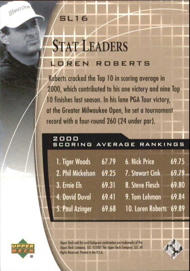 A7486- 2001 Upper Deck Golf Insert +Parallel Cards -You Pick- 15+ FREE US SHIP - Picture 83 of 159