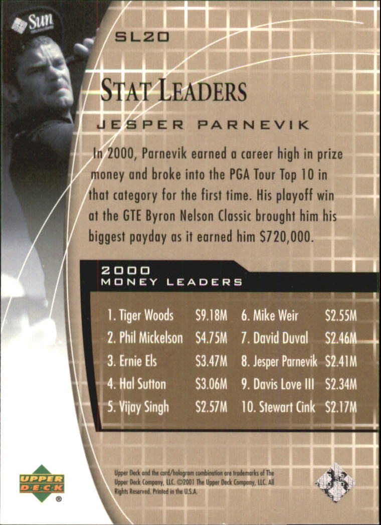 A7486- 2001 Upper Deck Golf Insert +Parallel Cards -You Pick- 15+ FREE US SHIP - Picture 91 of 159