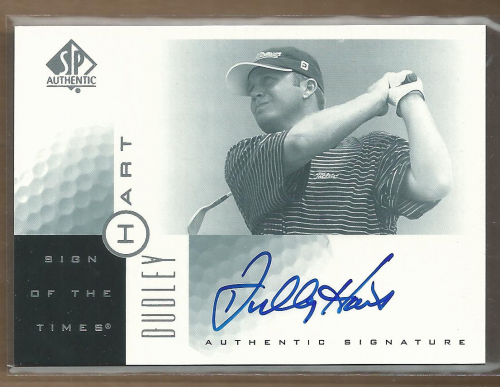2001 SP Authentic Sign of the Times #DH Dudley Hart