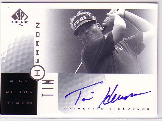 2001 SP Authentic Sign of the Times #TH Tim Herron