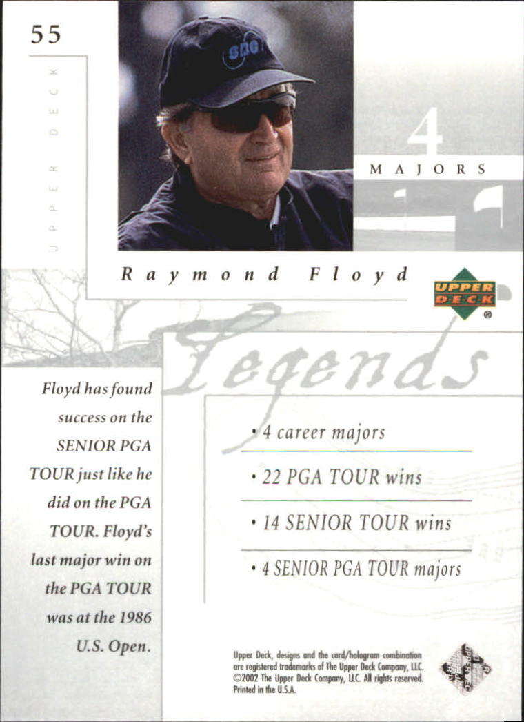 2002 Upper Deck Silver #55 Raymond Floyd LEG back image