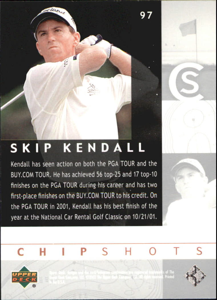 2002 Upper Deck Silver #97 Skip Kendall CS back image