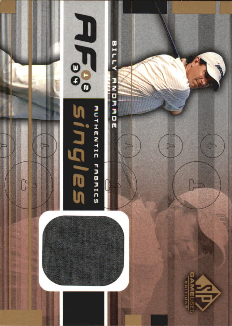 2003 SP Game Used Authentic Fabrics Singles #BA Billy Andrade