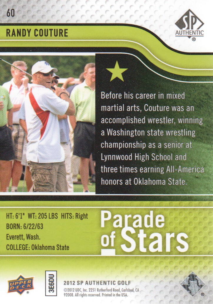 2012 SP Authentic Golf Card Pick - Picture 115 of 156