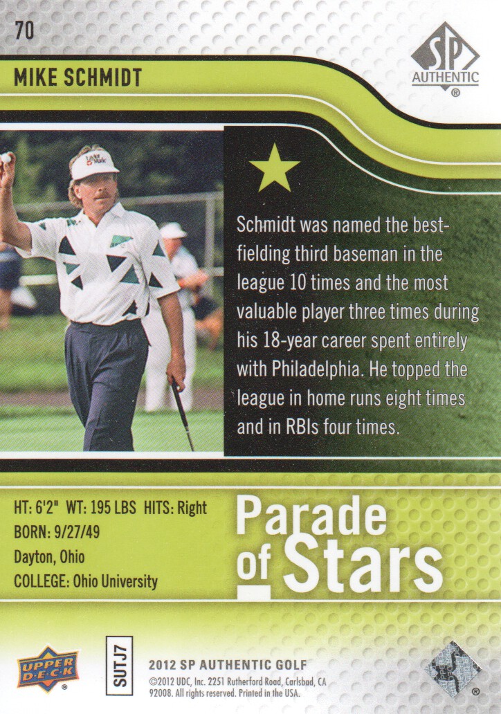 2012 SP Authentic Golf Card Pick - Picture 131 of 156